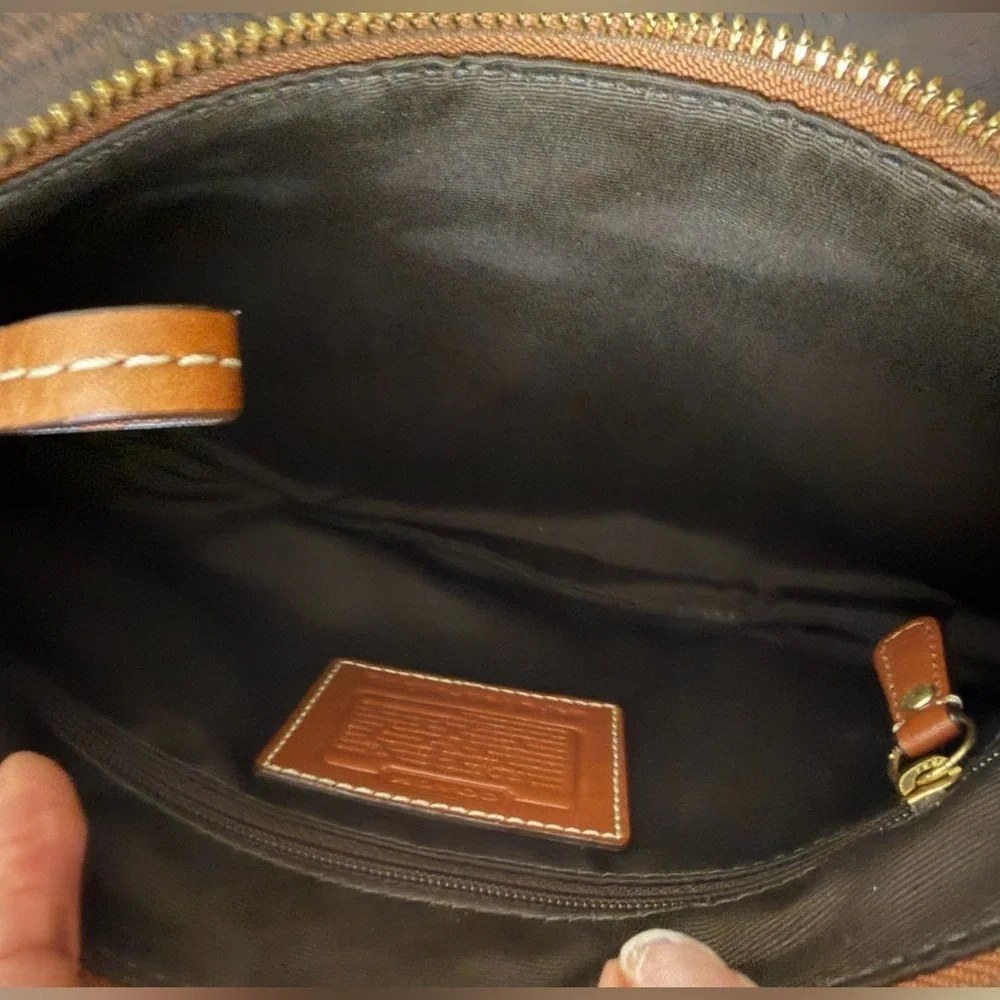 Vintage Coach Hampton Hobo Shoulder Bag Leather 11372 Tan Vintage Y2K